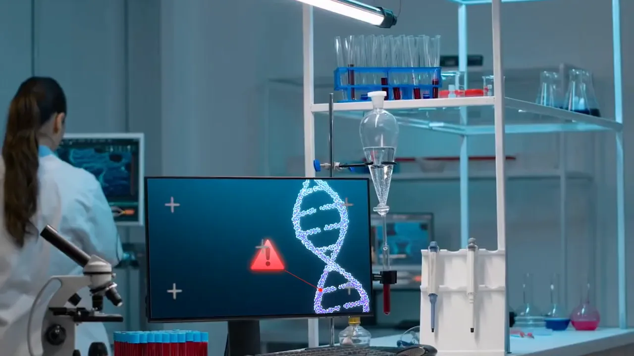Diagram showing light wavelengths activating dormant stem cells