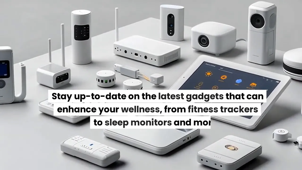 Health tech gadgets like fitness trackers and sleep monitors