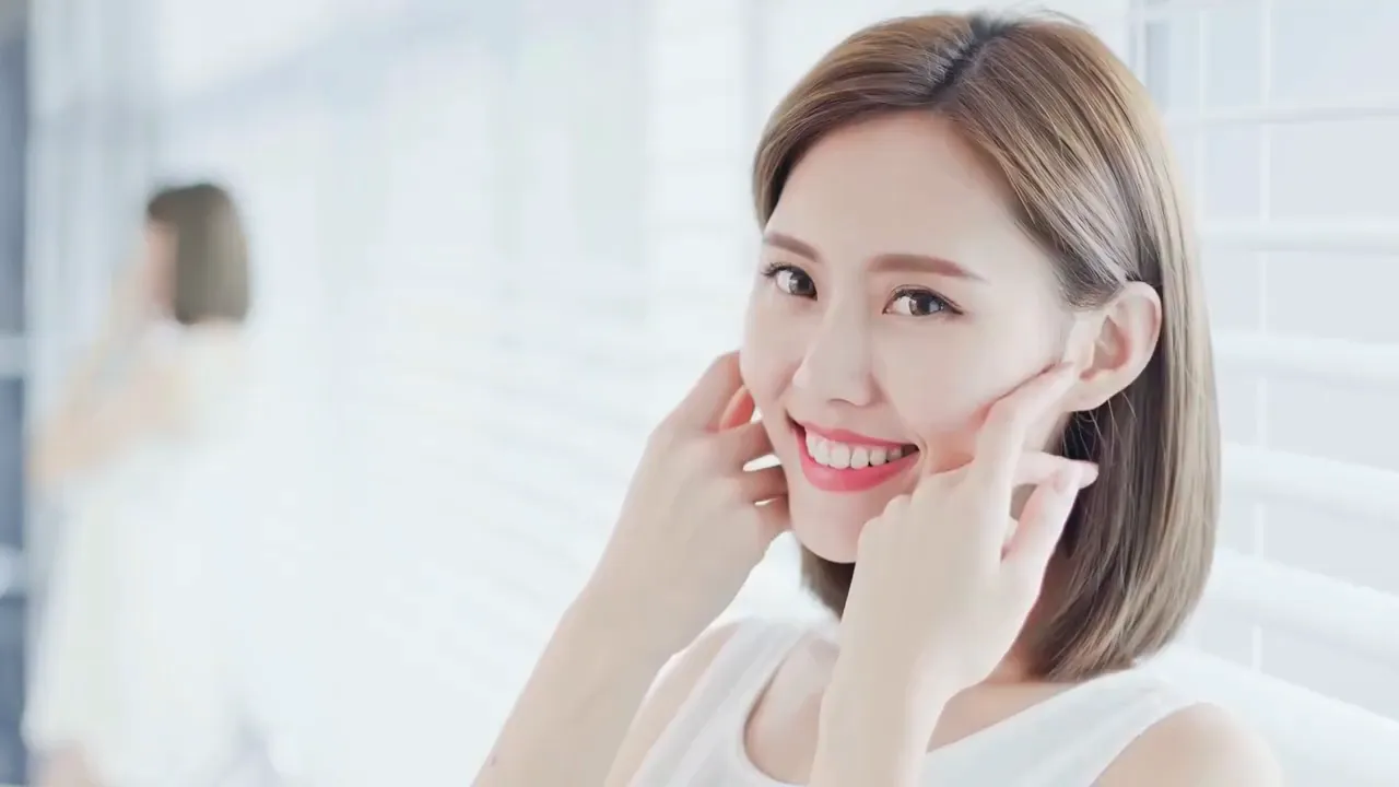 Healthy youthful skin close-up