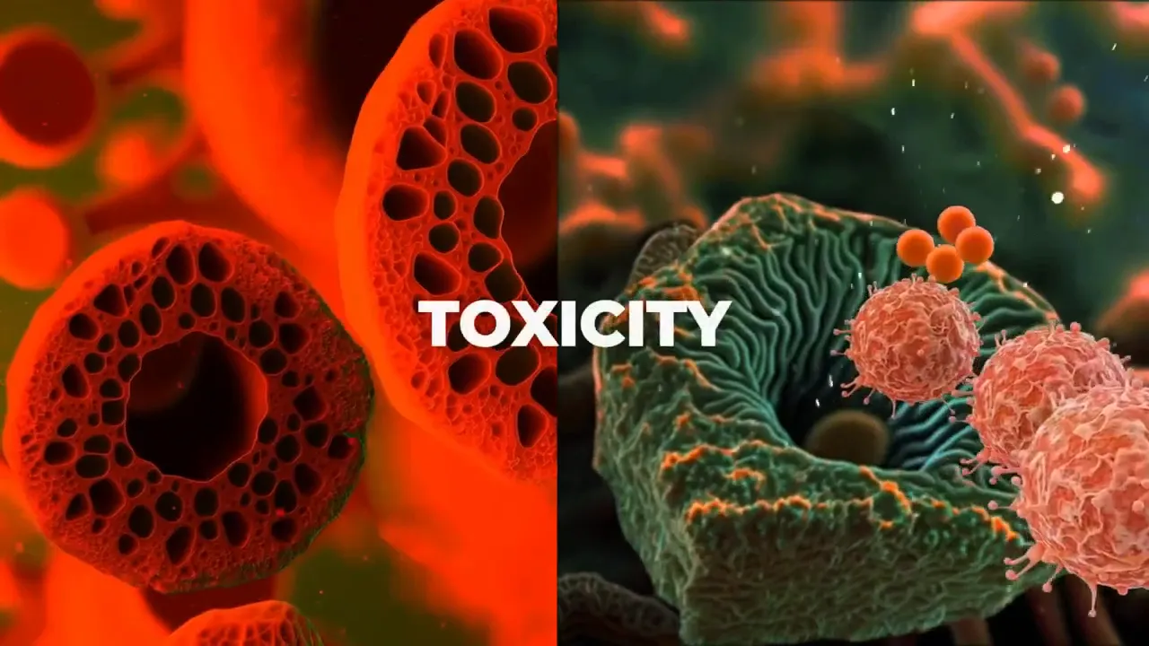 Illustration of healthy vs. malfunctioning cells