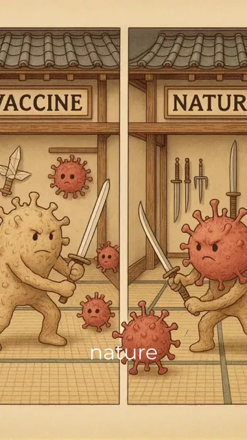 Comparison of vaccine dojo vs nature dojo training immune system