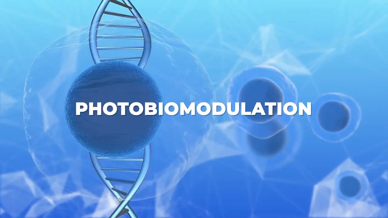 Stem cell photobiomodulation process illustration