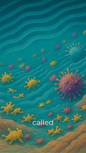 Cells releasing cytokines signaling immune alarm